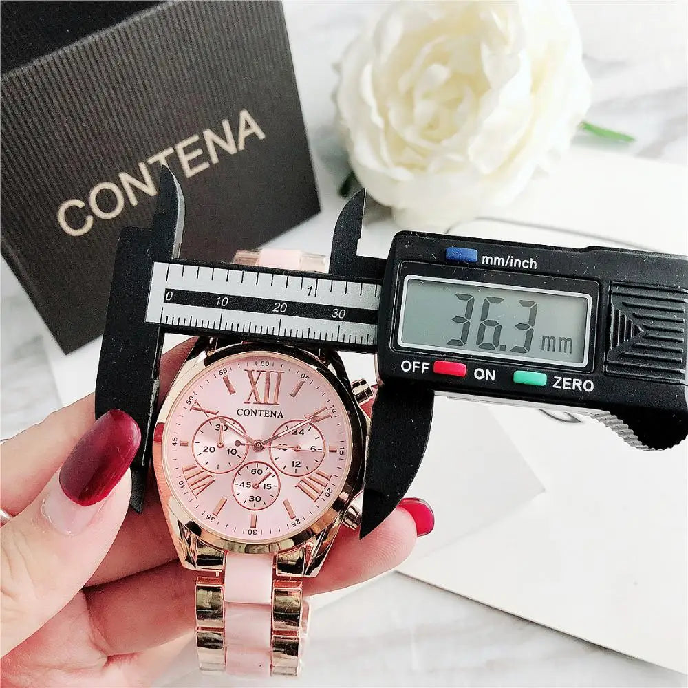 Fashion Pink Women Watches Luxury Top Brand Ladies WristWatch Hot Style Quartz Watch Female Clock Relogio Feminino Montre Femme