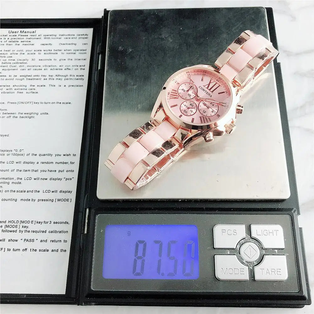 Fashion Pink Women Watches Luxury Top Brand Ladies WristWatch Hot Style Quartz Watch Female Clock Relogio Feminino Montre Femme