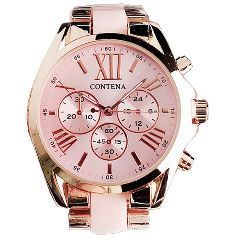 Fashion Pink Women Watches Luxury Top Brand Ladies WristWatch Hot Style Quartz Watch Female Clock Relogio Feminino Montre Femme