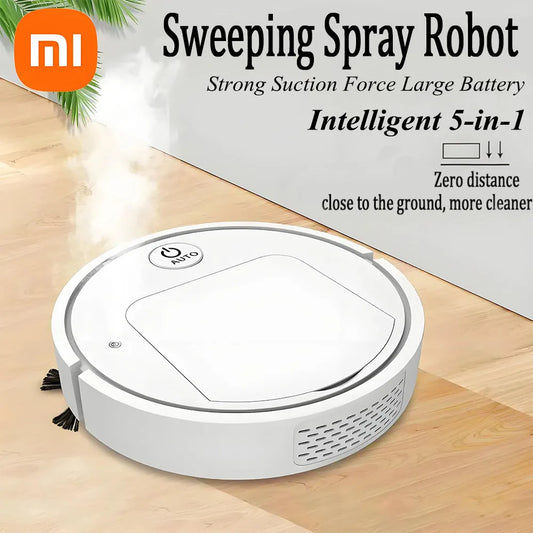 Xiaomi 5-in-1 Smart Sweeping Floor Robot Remote Control Vacuum Cleaner Ultra-quiet Spray Wireless Mopping Machine for Home Use