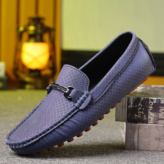 MAEDEF Leather Men Fashion Casual Shoes 2024 Loafers Slip on Comfortable Flats Soft Driving Shoes  Adult Male Footwear Boat Shoe