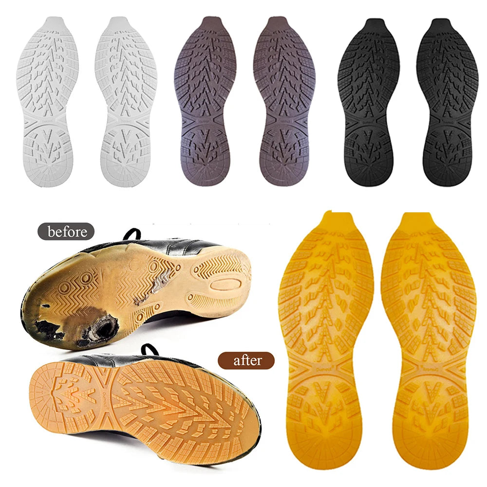 Full Sole Protector Sneaker Repair Rubber Shoe Soles Anti Slip Foot Pads Wear-resistant Sole Stickers Non-Slip DIY Shoe Pads Hot