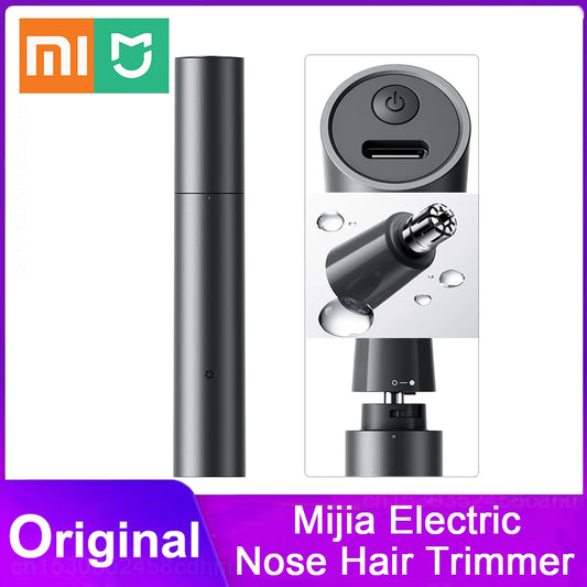 2023 NEW Xiaomi Mijia Electric Nose Hair Trimmer Portable Nose Ears Hair Eyebrow Trimmer Rechargeable Painless Clipper for Men