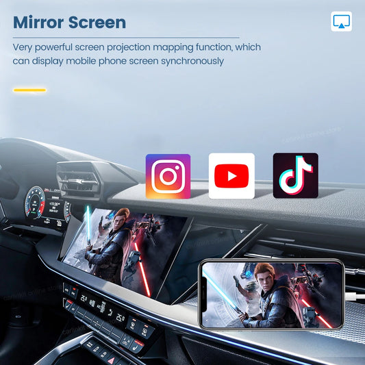 Carlinkit Wireless Android Auto Wireless CarPlay Dongle Mirror Connection For Modify Android System Screen Ariplay Smart Link