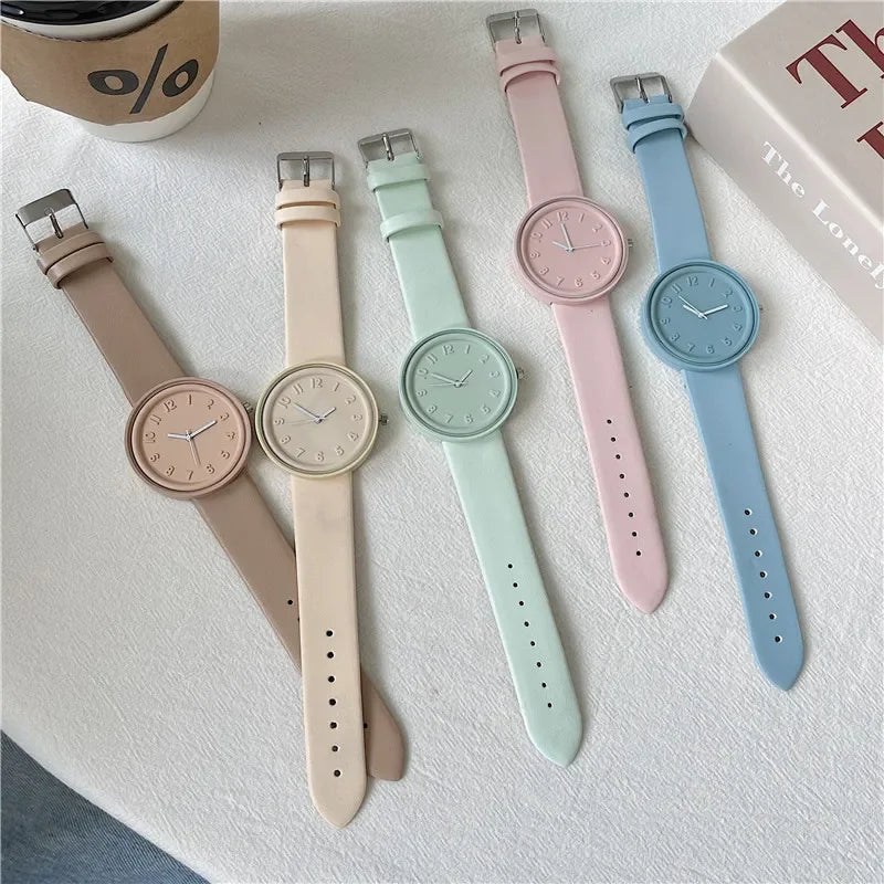 New Women's Watches Brand Sport Style Fashion Ladies Watch Leather Watch Women Girls Female Quartz Wristwatches Montre Femme