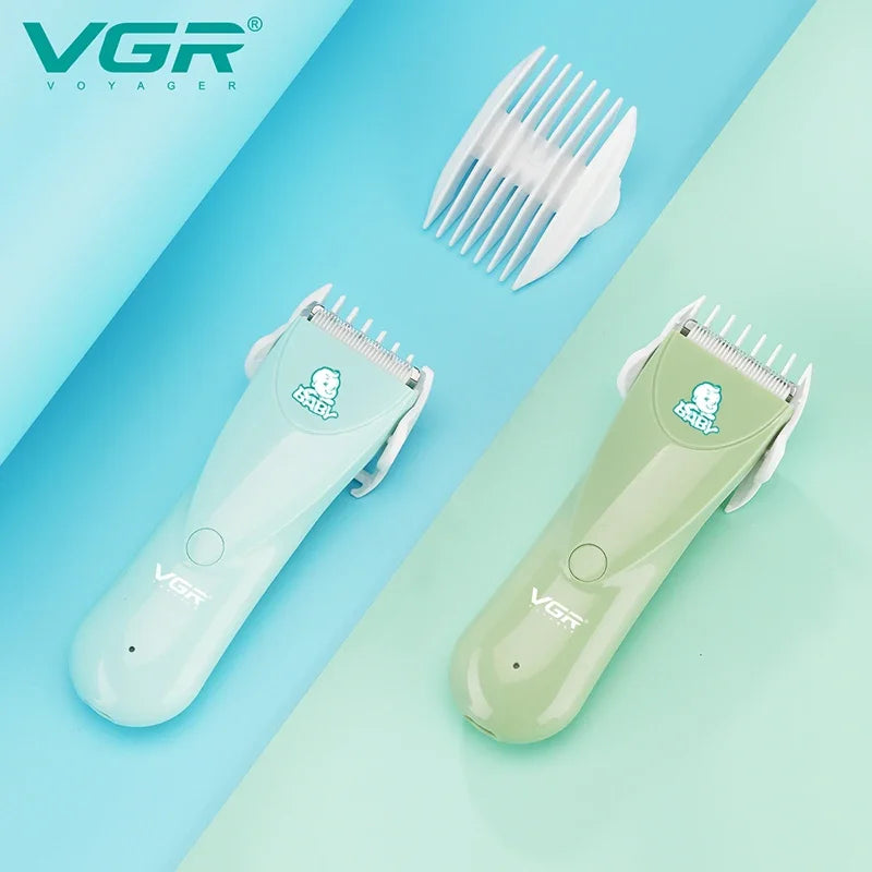 VGR Washable Baby Hair Clipper Professional Electric Children Cordless Head Hair Trimmer For Kids V-150