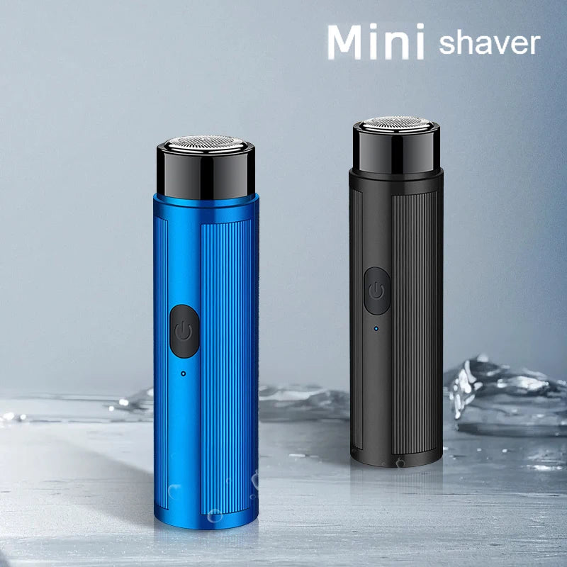 Mini Men's Electric Shaver For Travel Home USB Charging Portable Shaving Face Beard Razor Washable Home Trimmer Razor For Men