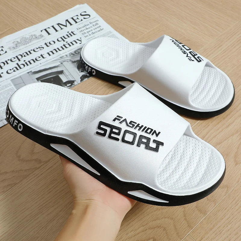 Slippers for men can be worn externally in summer. Trendy bathroom, bathroom, non-skid home, indoor, and home sandals for men