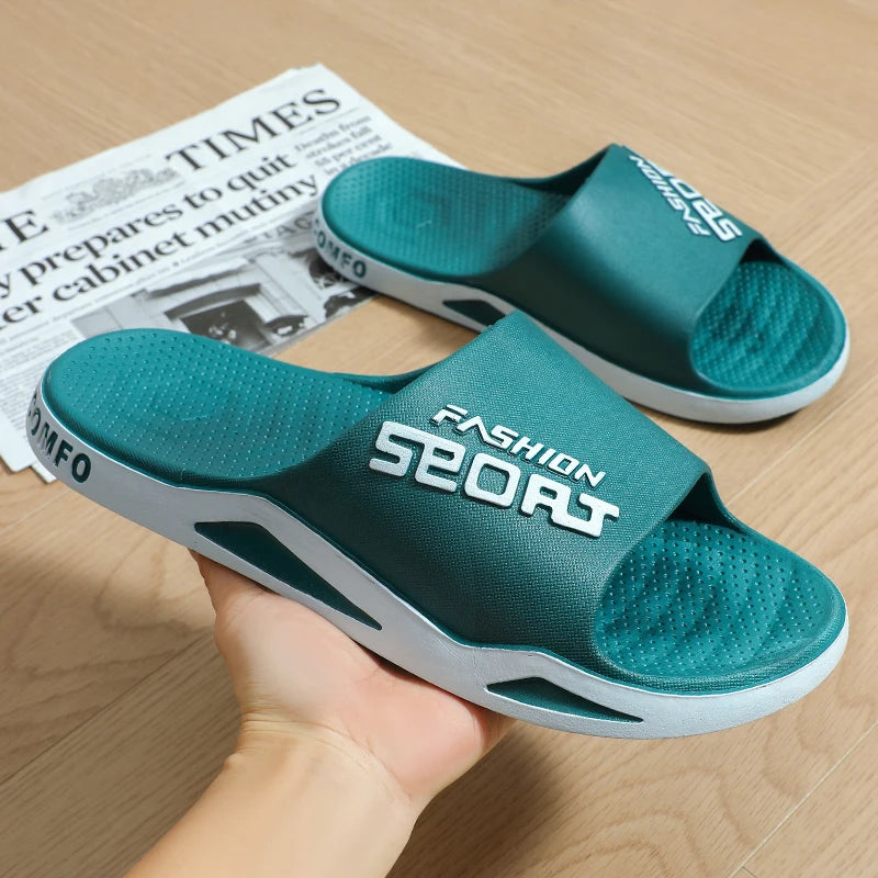 Slippers for men can be worn externally in summer. Trendy bathroom, bathroom, non-skid home, indoor, and home sandals for men